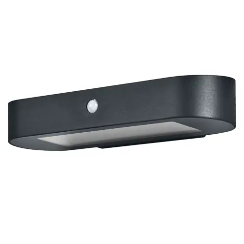 LEDVANCE nástěnné svítidlo LED Endura.S.SolarOval 6W 540lm IP44;senz. černá