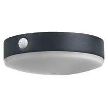 LEDVANCE nástěnné svítidlo LED Endura.S.SolarTossa 6W 500lm IP44 ; senz. černá