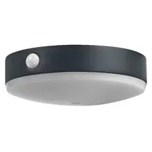 LEDVANCE nástěnné svítidlo LED Endura.S.SolarTossa 6W 500lm IP44 ; senz. černá