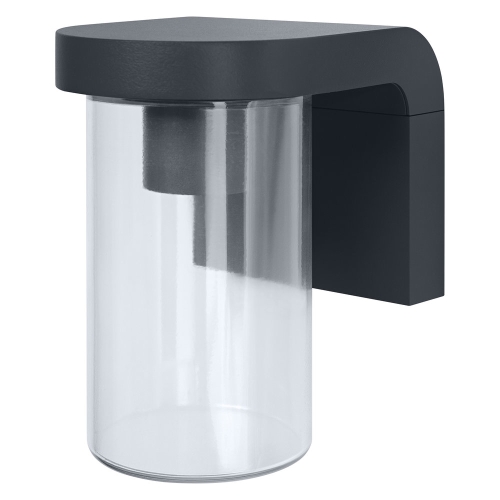 LEDVANCE nástěnné svítidlo, žárovka EnduraC Cascade 1xE27 IP44 čirá/tm.šedá