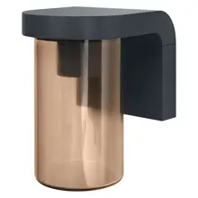 LEDVANCE nástěnné svítidlo, žárovka EnduraC Cascade 1xE27 IP44 jantar/tm.šedá