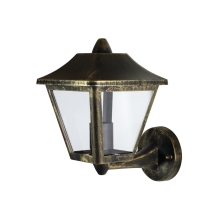 LEDVANCE nástěnné svítidlo, žárovka EnduraC TradP 1xE27 IP44 černá/zlatá