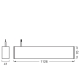 LEDVANCE OFFICE LINE CUBOID SUSP 42W840DIMWTLEDV