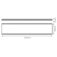 LEDVANCE PANEL LOUVER SURF KIT 1200 BK      LEDV