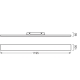 LEDVANCE PLANON FRAMELESS 1200X100 30W 830  LEDV