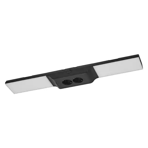 LEDVANCE Podlinková svítidla 10W 230V 500lm 3000K IP20 30Y FL USB Černá