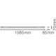 LEDVANCE prachotěsné svítidlo-trub. DAMPPR.HOUSING.G3 1x1500mm IP65 ;1585mm˙