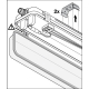 LEDVANCE prachotěsné svítidlo-trub. DAMPPR.HOUSING.G3 2x1500mm IP65 ;1585mm˙