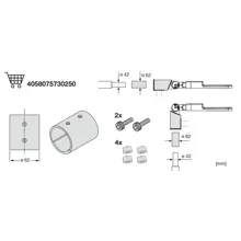 LEDVANCE příslušenství veřejného svítidla- SL.AREA redukce z 60mm na 42mm
