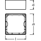 LEDVANCE   rámeček.pro.povrch.montáž pro.downl. SLIM.SQ 105 ;bílá˙