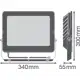 LEDVANCE reflektor FL COMP VAL 165W 16200lm/830/100° IP65 50Y ;černá