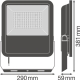 LEDVANCE reflektor (floodlight) FL.A.VAL 72W 10000lm/840/48x92° IP65 70Y ;černá˙