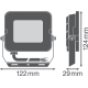 LEDVANCE reflektor (floodlight) FL.COMP.VAL 20W 1800lm/830/100° IP65 50Y ;bílá˙