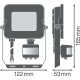 LEDVANCE reflektor (floodlight) FL.COMP.VAL 20W 1800lm/830/100° IP65 50Y ;černá˙