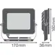 LEDVANCE reflektor (floodlight) FL COMP VAL 50W 4500lm/830/100° IP65 50Y ;bílá