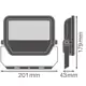 LEDVANCE reflektor (floodlight) FL.P.PS 41W/27W 6000lm/865/100° IP66 100Y ;bílá