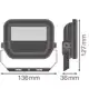 LEDVANCE reflektor (floodlight) FL.P.PS 8W/6W 1100lm/830/100° IP66 100Y ;bílá