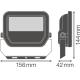 LEDVANCE reflektor (floodlight) FLOODLIGHT.PFM 20W 2200lm/830 IP65 70Y ;černá˙