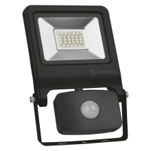 LEDVANCE reflektor (floodlight) VALUE 20W 1700lm/840 IP44 30Y ;senzor; černá