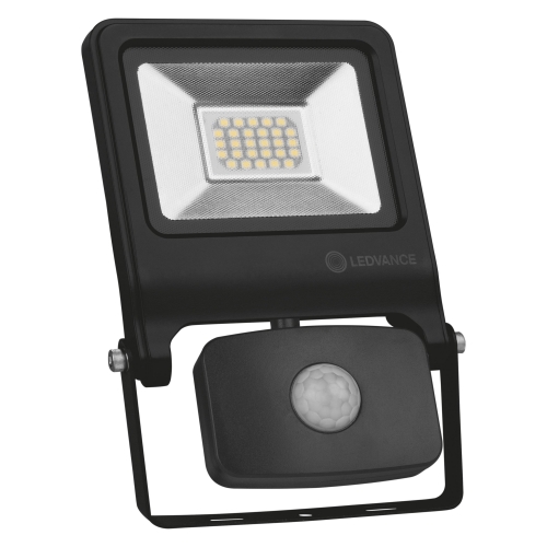 LEDVANCE reflektor (floodlight) VALUE 20W 1700lm/840 IP44 30Y ;senzor; černá
