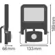 LEDVANCE reflektor (floodlight) VALUE 20W 1700lm/840 IP44 30Y ;senzor; černá