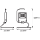 LEDVANCE reflektor (floodlight) Worklight 50W 4500lm/840/120° IP65 ;s-stojan˙