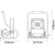 LEDVANCE reflektor Worklight 20W 1700lm/840/120° IP44 ;r-stojan/2xzásuvka