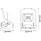 LEDVANCE reflektor Worklight 30W 2700lm/840/120° IP44 ;r-stojan/2xzásuvka