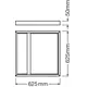 LEDVANCE sada pro přisazenou montáž pro PANEL 62x62cm ; H50