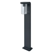 LEDVANCE sloupek EnduraC Cascade 1xE27 IP44 80cm čirá/tm.šedá˙