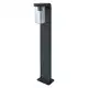 LEDVANCE sloupek EnduraC Cascade 1xE27 IP44 80cm čirá/tm.šedá˙