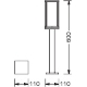 LEDVANCE sloupek EnduraC Frame 1xE27 IP44 60cm tm.šedá˙