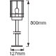 LEDVANCE sloupek EnduraC Post 1xE27 IP44 80cm nerez˙