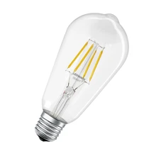 LEDVANCE SMART+ filam.žárovka ST64 6W/60W E27 2700K 806lm Dim 15Y BT˙