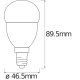 LEDVANCE SMART+ luster P40 6W/40W E14 27-6500K 470lm Dim 20Y ZB