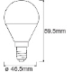 LEDVANCE SMART+ luster P47 5W/40W E14 27-6500K 470lm Dim 20Y WIFI