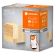 LEDVANCE SMART+ nástěnné svítidlo OrbisWWood 7W 600lm/30-6500K 11x11 dřevo WIFI˙