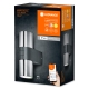 LEDVANCE SMART+ nástěnné svítidlo RotaryUpDown 10W 800lm/830 IP44 tm.šedá WIFI˙