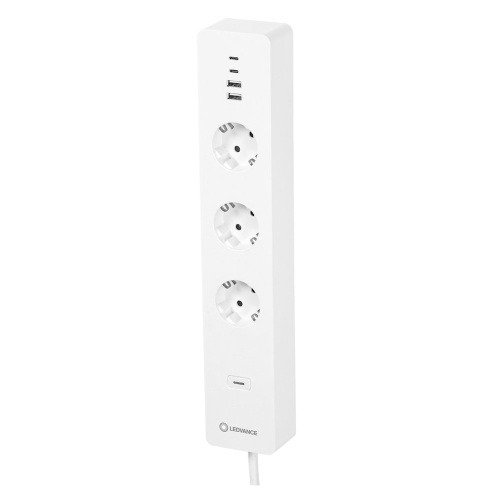 LEDVANCE SMART+ prodl.3xzásuvka 220-240V 2xUSB-C 2xUSB-A WIFI