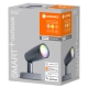LEDVANCE SMART+ sloupek Garden Spot 5W lm/RGBW tm.šedá WIFI˙