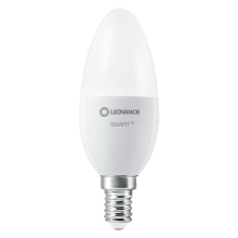 LEDVANCE SMART+ svíčka B38 4.9W/40W E14 27-6500K 470lm Dim 20Y ZB˙