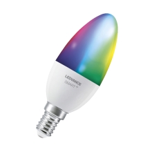 LEDVANCE SMART+ svíčka B38 4.9W/40W E14 RGBW 470lm Dim 20Y WIFI 3-pack˙