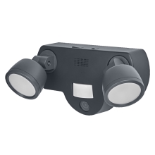LEDVANCE SMART+ svít.kamerové.LED MultiSpotCam 16W 1720lm/830 IP44 tm.šedá WIFI