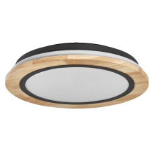 LEDVANCE SMART+ svít.přisaz.LED OrbisWood 24W 2950lm/27-6500K IP20 dřevo WIFI