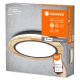 LEDVANCE SMART+ svít.přisaz.LED OrbisWood 24W 2950lm/27-6500K IP20 dřevo WIFI