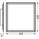 LEDVANCE SMART+ svít.přisaz.LED PlanonPlusFR 24W 2500lm/RGBTW 45x45 bílá WIFI