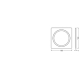 LEDVANCE SPOT FRAME 100X100 1X D68 SI       LEDV
