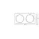 LEDVANCE SPOT FRAME 100X200 2X D68 BK       LEDV