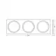 LEDVANCE SPOT FRAME 100X300 3X D68 SI       LEDV