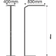 LEDVANCE stojací lampa FLOORH.PFM 43W 5500lm/840 IP20 60Y ;bílá˙